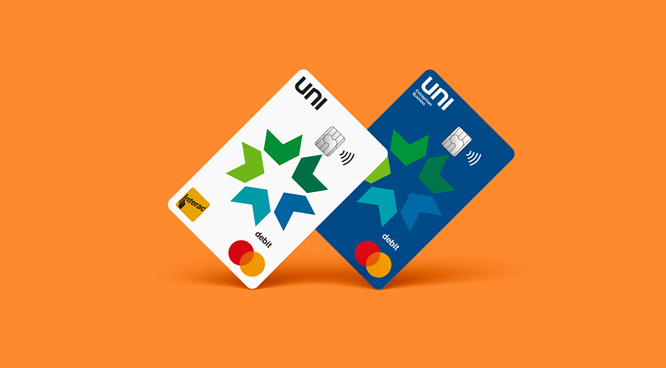 Votre nouvelle carte de débit UNI Mastercard 